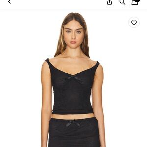 Majorelle Black Lace Women's Top - Size small NWT